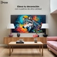 thumbnail image 4 of Cuadro Decorativo Canvas Lobo Splash Color 140x70, 4 of 4