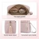 thumbnail image 5 of Bolsa de poliéster para cosméticos - Gran capacidad, separación seco/húmedo, portátil - para viajes, maquillaje, artículos de tocador, 5 of 8