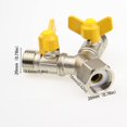 thumbnail image 2 of Brass 1/2 Y Switch Valve 3 Way Y Valve Distributor with Shut Off Valves Splitter Water Connection for Shower Head Shower Arm Washing Machine Garden Hose, 2 of 5