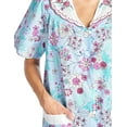thumbnail image 5 of Casual Nights Women's Woven Snap-Front Lounger House Dress, 5 of 5