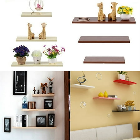 3pcs 1 Set Wall Floating Board Shelf Storage Shelves Bookshelf 3pcs 1 Set Wall Floating Board Shelf Storage Shelves Bookshelf Display Com