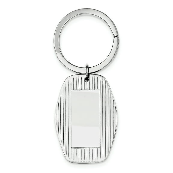 Beautiful Sterling Silver Rhodium-plated Key Chain