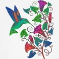 thumbnail image 3 of CafePress - Rainbow Hummingbird On Trumpet Vine Baseball Jerse - Cotton Baseball Jersey, 3/4 Raglan Sleeve Shirt, 3 of 4