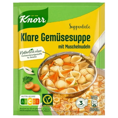 Knorr Suppenliebe Vegetable Soup w/ Seashell Noodles