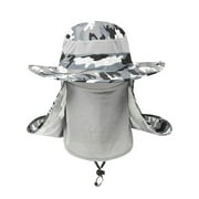 Luxsea Neck Flap Boonie Hat Fishing Hiking Safari Outdoor Sun Brim Bucket Bush Cap