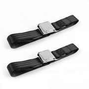Airplane 2 Point Black Lap Bucket Seat Belt Kit for Ford Truck 1980-1986 F150 - 2 Belts