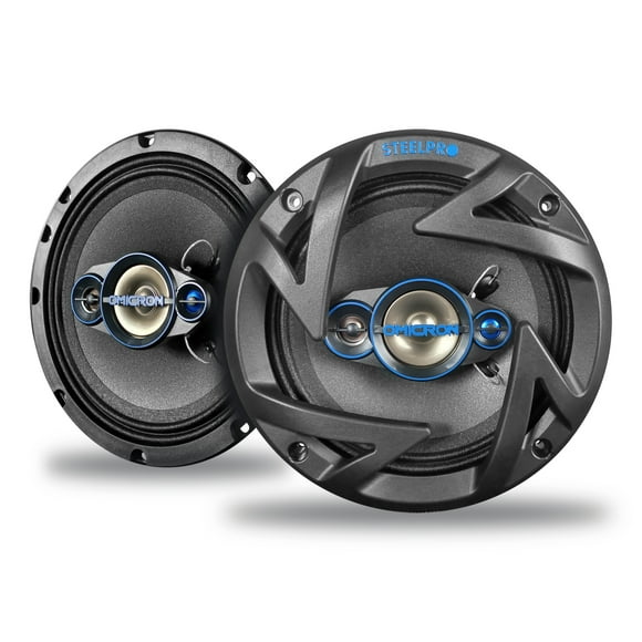 Par de Bocina de 6.5 4 Vías Full Range Omicron By Steelpro Color negro