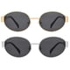 thumbnail image 3 of Gafas de Sol Retro Ovaladas DIMENSIP Doradas de Metal para Hombre y Mujer, 3 of 5