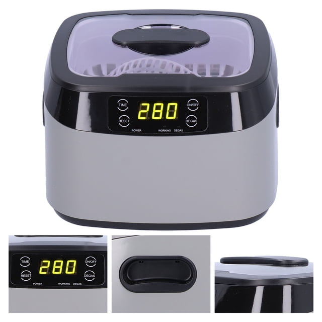 Lavadora Con Temporizador, Limpiador Ultrasónico, Capacidad De 1,2 L, Detección Táctil Electrónica Para Anteojos, Joyerías, Anillos