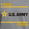 thumbnail image 3 of CafePress - Proud Army Cousin Black And Gold Sweatshirt - Crew Neck Sweatshirt, 3 of 5