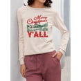 thumbnail image 2 of Merry Christmas Y'all Country Women's Long Sleeve, 2 of 4