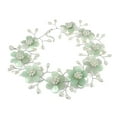 thumbnail image 2 of Sublime Floral Light Green Aventurine-Freshwater White Pearl Necklace, 2 of 4