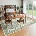 thumbnail image 2 of Hasoo Washable Living Room Area Rug 8x10 Large Modern Floral Soft Stain Resistant Indoor Green Carpet, 2 of 5