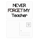 thumbnail image 1 of Never foget mi profesor estudiante citar Set cumpleaños gracias tarjeta postal correo lado 20pcs, 1 of 3