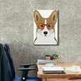 thumbnail image 3 of Epic Graffiti 'Corgi Wearing Hipster Glasses 2' by Furbaby Affiliates, Canvas Wall Art, 18"x26", 3 of 8