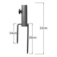 thumbnail image 4 of Multipurpose Fishing Umbrella Sun Umbrella Ground Insert Beach Umbrella Base Fishing Umbrella Sun Umbrella Ground Insert Umbrella Feet(1pcs), 4 of 5