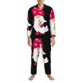 thumbnail image 3 of Kdxio Love You Mom Men’s Pajama Set Pajamas For Men 2 Piece PJ Set with Men Pajama Pants and Long Sleeve T-Shirt Lounge Set-X-Large, 3 of 7