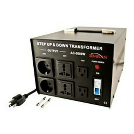 VCT AC5000 - Heavy Duty 5000 Watts Step Up / Step Down Voltage Transformer for Converting 110V - 220V OR 220/240V to
