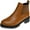 Brown, variant on OAVQHLG3B Women's Round Toe Zipper Comfy Casual Shoes Solid Comfortable Middle Heeled Short Boots Shoes