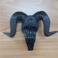 thumbnail image 2 of Decoración Para Colgar En La Pared, Adorno De Esqueleto De Shofar 3D, Cabeza De Resina De Oveja Longhorn, Artesanía De Hueso, Artesanías De Resina, Regalos De Decoración De Halloween Serendint HA037475-00, 2 of 6