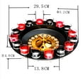 thumbnail image 2 of FixtureDisplays® Shot Glass Roulette, Drinking Game Set - (2) Balls & (16) Glasses 16869, 2 of 5