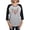 Heather/Black, variant on - Heart Of Butterflies Women's Baseball T Shirt - Womens Baseball Tee