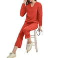 thumbnail image 5 of Ktyne Ensemble de Sarraus Rouges pour Femmes Extensible Uniforme d'Infirmière Manches Courtes Sarrau et Pantalons Joggers Tenue d'Hôpital de Couleur Unie avec Multiples Poches Vermillon TG, 5 of 5