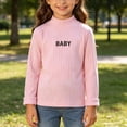 thumbnail image 6 of Hurxie Girls Half Turtleneck Long Sleeve Knit Slim Sweater Pullover Tops 3-4 Years, 6 of 7
