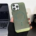 thumbnail image 3 of Heat Dissipation Magnetic Case for iPhone 14 Pro Max Compatible with Magsafe Slim Hard Wireless Charging Plating Electroplate Cover (for iPhone 14 Pro Max,Green), 3 of 13