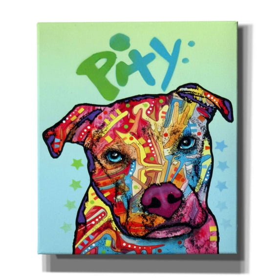Epic Graffiti 'Pity' by Dean Russo, Giclee Canvas Wall Art, 26"x30"