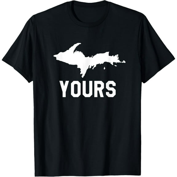 Funny Saying Yooper T-Shirt Upper Peninsula Michigan TeeMen's and women's gift, black and white T-shirt, size: Extra large S-4XL