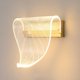 thumbnail image 1 of Modern Curved Leaf Wall Lights, Indoor LED Wall Lamp, 8W Hardwired Acrylic Wall Light for Bedroom, Living Room, Hallway, 3 Color Modes, 1 of 5