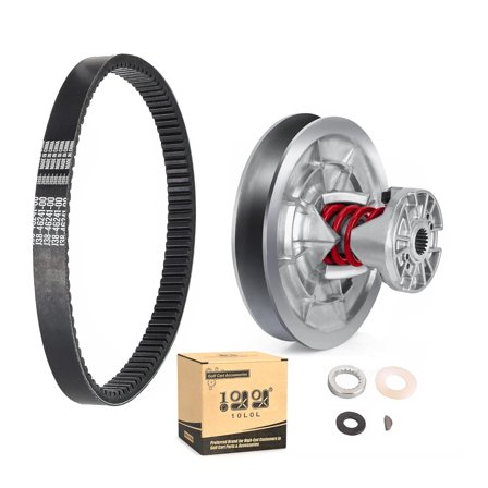 10L0L Golf Cart Secondary Driven Clutch & Drive Belt for Yamaha G2 G8 G9 G11 G14 G16 G20 G21 G22 G28 (85-07),JN6-G6270-00 JN6-G6271-02 J55-G6270-01