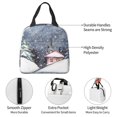 thumbnail image 4 of Disketp Watercolor Winter Landscape For Christmas for Insulated Lunch Bag for Women and Men, Perfect for Work, Hiking, Picnic, 4 of 8