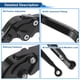 thumbnail image 4 of Palancas de freno y embrague cortas y largas únicas para Yamaha YZF R1 2009-2014, palanca de freno ajustable en 6 posiciones, aleación de aluminio, negro sólido, 1 par, 4 of 6