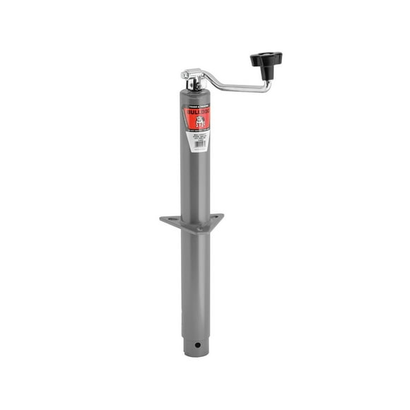 Bulldog Cric à Languette pour Remorque 155032 Cric Supérieur Rond en A; Capacité de Levage de 5000 Livres; Voyage de 15 Pouces; Hauteur Rétractée de 10,3 Pouces X Prolongée de 25,3 Pouces; Liquidation de 10,2 Pouces