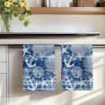 thumbnail image 7 of Navy Blue Anchor Nautical Kitchen Towels Set of 1, Coastal Beach Coral Starfish Absorbent Dish Towels for Kitchen, Microfiber Hand Towel, Quick Drying Tea Towel for Cleaning Decorative Dishcloths, 7 of 7