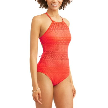 Women S Crochet One Piece Swimsuit Walmart Com