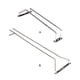 thumbnail image 3 of Cateissary Estante para copas de vino de acero inoxidable, fácil de instalar, solución de almacenamiento conveniente, estantes para copas de Barra de herramientas de un solo piso 55CM, 3 of 6