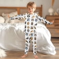 thumbnail image 6 of joogoo Owl Pattern 2 Piece Long Sleeve Tee and Pants Cotton Pajama Set 5Y, 6 of 7
