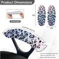 thumbnail image 6 of SCRAWLGOD Leopard Print Black Blue Stretch Computer Chair Slipcover with Arm Protector 3 Pieces Comfortable Boss Chair Cover Anti-Dust Universal Rotating Chair Covers, S, 6 of 7