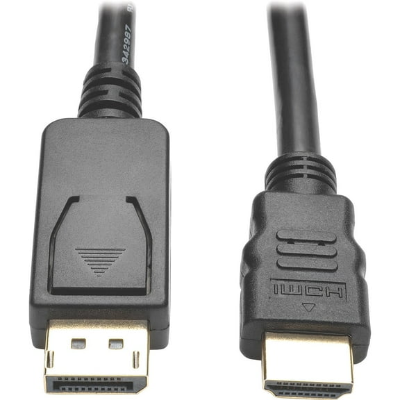 DisplayPort 1.2 to HDMI Active Adapter Cable, DP with Latches to HDMI (M/M), UHD 4K x 2K/1080p, 6 ft.