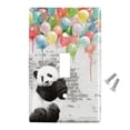 thumbnail image 2 of Panda Bear with Colorful Rainbow of Balloons Plastic Wall Decor Toggle Light Switch Plate Cover, 2 of 4
