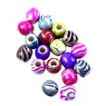 thumbnail image 1 of 50 cuentas para trenzas de cabello, colores surtidos, anillos de moda para trenzar el cabello. 13 mm x 12 mm, 1 of 9