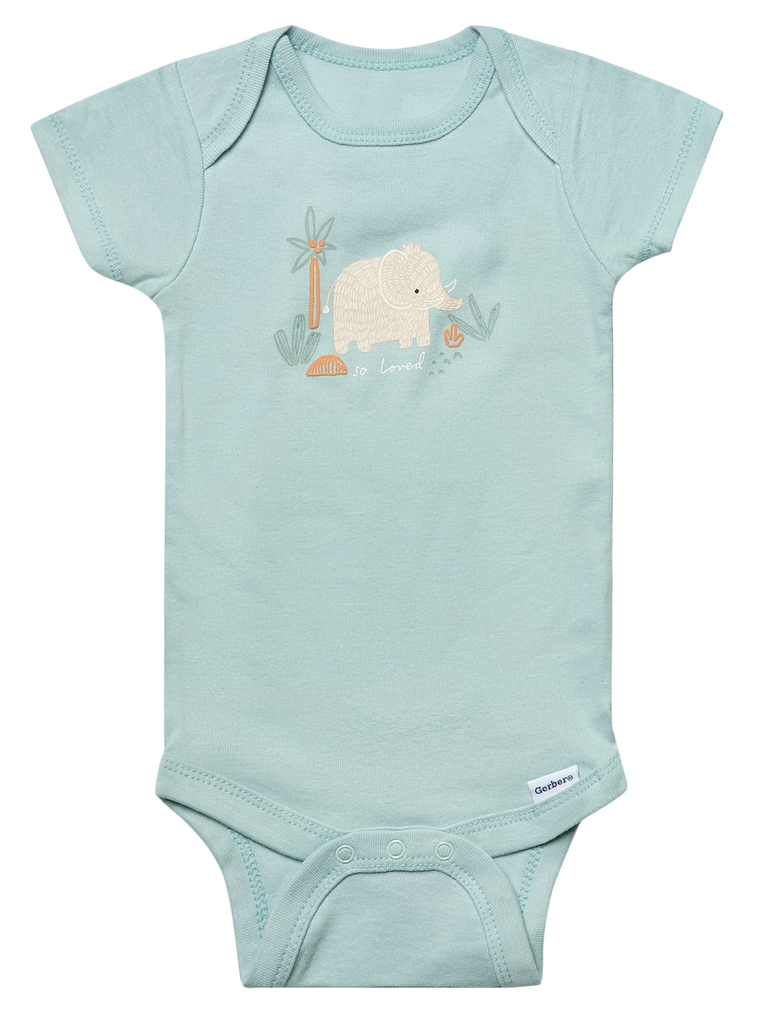 Gender Neutral Short Sleeve Onesies, 6-Pack, Sizes Newborn - 18 Months