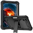 thumbnail image 2 of TECH CIRCLECase for iPad 10th Generation 10.9 inch 2022, Three Layer Full Body Protection Kickstand Cases Drop-Proof Shockproof Protective Cover for Apple iPad 10th Gen 10.9" 2022 release,Black, 2 of 9