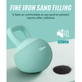 thumbnail image 4 of Soges Soft Kettlebells,Iron Sand Filled Weights Strength Training Kettlebells,Shock-Proof Weights and Wide-Grip Handle,Fitness Soft Kettlebells for Women Men,Home Gym Kettlebells,Green,10LBS, 4 of 9