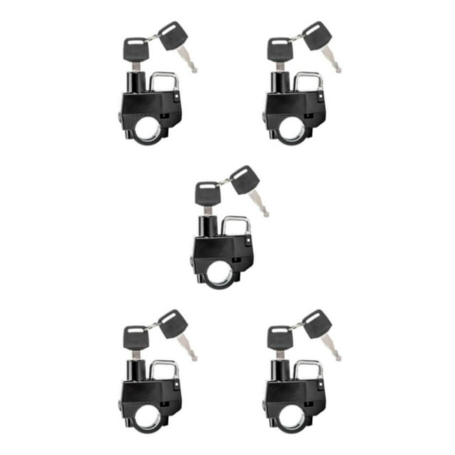 Maytalsory Motorcycle Lock Anti-Theft Device for 22mm-25mm Handlebars Robust and Dependable Motorbike Accessory Style A 5Set