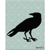Stencil1 Raven Stencil Craft Art Stencils 8.5 x 11