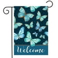 thumbnail image 2 of Briarwood Lane Blue Butterflies Spring Garden Flag, 2 of 4